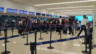Se registra buena afluencia en vuelos en el aeropuerto de Mérida este viernes