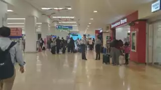Se registra buena afluencia de pasajeros en el aeropuerto de Mérida