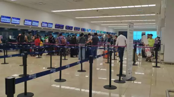 Se registra buena afluencia de pasajeros en el aeropuerto de Mérida Se registra buena afluencia de pasajeros en el aeropuerto de Mérida