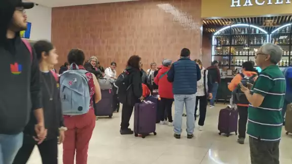 El aeropuerto de Mérida registra gran afluencia de pasajeros El aeropuerto de Mérida registra gran afluencia de pasajeros