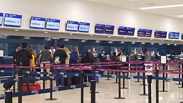 Sólo el vuelo de Volaris registró afectaciones en el aeropuerto de Mérida