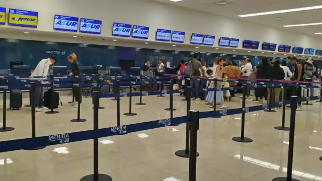 El Aeropuerto de Mérida inició la semana con sólo un vuelo retrasado