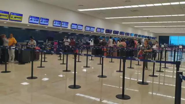 Hay baja afluencia de viajeros en el aeropuerto de Mérida