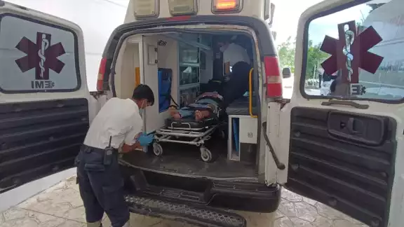 La mujer fue herida en la pierna La mujer fue herida en la pierna