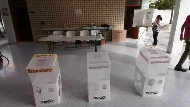 En uno de los centros de votación no se observó una larga fila para emitir su voto