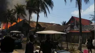 Todo comenzó en la chimenea del restaurante Mocambo. Según los testigos, se vio salir de esa estructura una humareda y a las 11:01 horas ya había lenguas de fuego