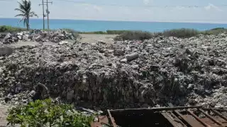 Los olores de la basura acumulada en Isla Mujeres podrían llegar hasta los negocios cercanos a Parque Garrafón, indicó una de las afectadas