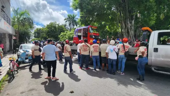 El incidente ocurrió en las avenidas 11 y 30, luego de un operativo realizado por inspectores de Movilidad del Municipio El incidente ocurrió en las avenidas 11 y 30, luego de un operativo realizado por inspectores de Movilidad del Municipio