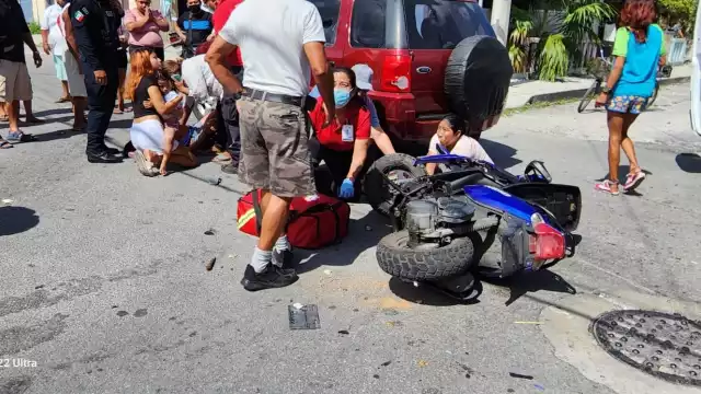Los tres fueron arrastrados aproximadamente dos metros