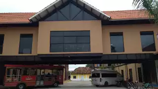 Nuevo edificio del Ayuntamiento de Palizada, aún inconcluso; tiene 70% de avance