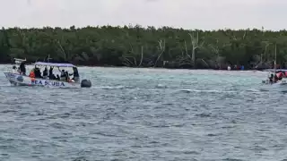 La embarcación 'Bucéfalos' se hundió en Playa Palancar en Cozumel y dejó como saldo una persona muerta