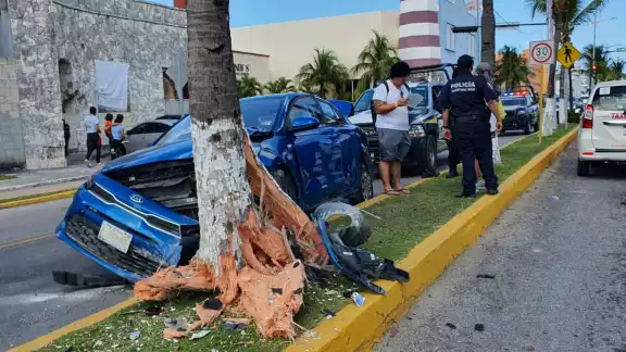 Estos hechos se registraron por la tarde del viernes, en una de las principales arteria de la isla