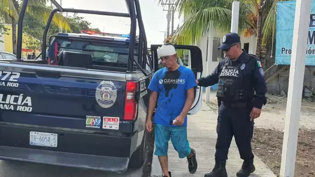 Pelea familiar termina con persona lesionada con arma blanca en Cozumel