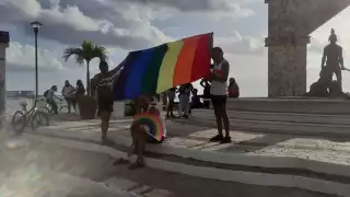 La comunidad LGBTQ+ ha salido a las calles de Cozumel a manifestarse