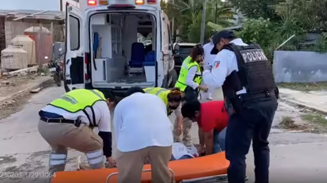 La mujer presentó probables fracturas