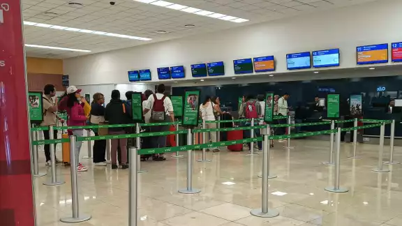 La afluencia de pasajeros en el aeroouerto de Mérida es mínima