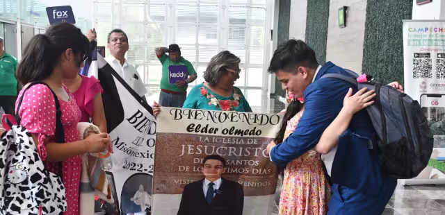 Elder Olmedo regresó a Campeche tras cumplir una misión religiosa de dos años en Culiacán, Sinaloa.