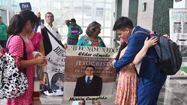 Elder Olmedo regresó a Campeche tras cumplir una misión religiosa de dos años en Culiacán, Sinaloa.
