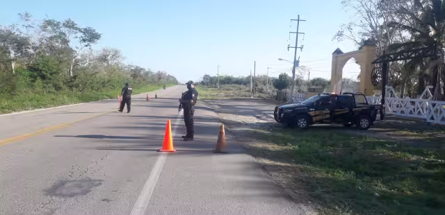 Ante el hurto del oro verde, la SSP Tizimín instaló puntos de control de vigilancia