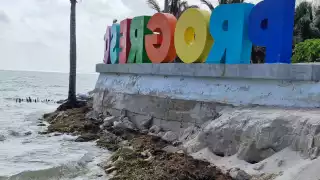  Marea baja evidencia la grave erosión en las playas de Progreso
