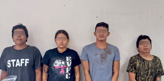 Los ocho detenidos estarían relacionados con cuatro homicidios en Chetumal