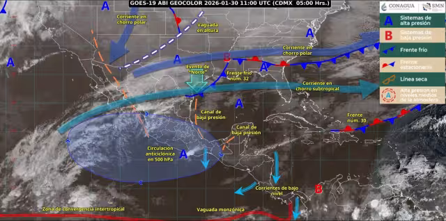 Clima en Quintana Roo hoy vierne 30 de enero de 2026