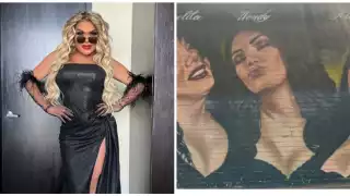 Familia llegó a León a comprar algunos zapatos, pero su meta era conocer el mural de Wendy Guevara