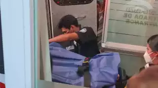 Al auxilio acudieron también elementos de la Policía Turística y de Protección Civil