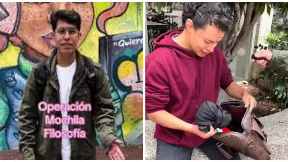 Aplican operación mochila a estudiante de México Aplican operación mochila a estudiante de México