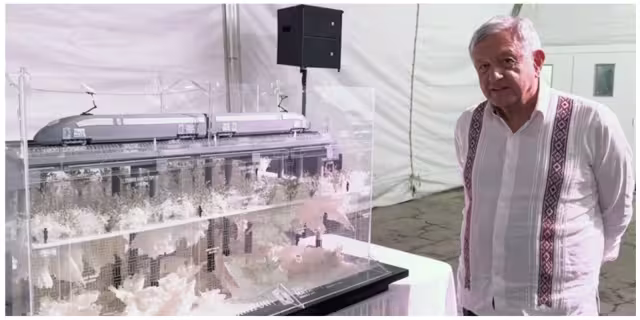 AMLO proyecta inauguración de Tren Maya para 2023
