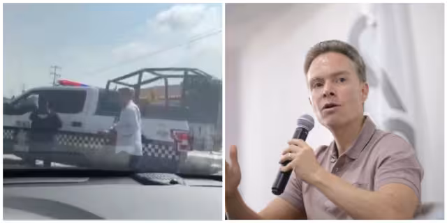 Un convoy de la policía le cerró el paso al senador con licencia y lo retuvieron por media hora
