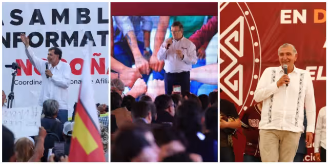 ¡Sigue el recorrido de las ‘corcholatas’ de Morena! Los aspirantes buscan liderar la Coordinación de la Defensa de la Cuarta Transformación,