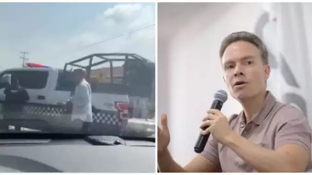 Un convoy de la policía le cerró el paso al senador con licencia y lo retuvieron por media hora
