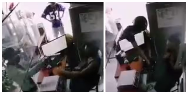 Lo que causó indignación en los internautas, es que ambos delincuentes se alejan del establecimiento con toda tranquilidad