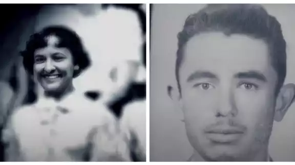 María Justina y su novio, Juan Manuel