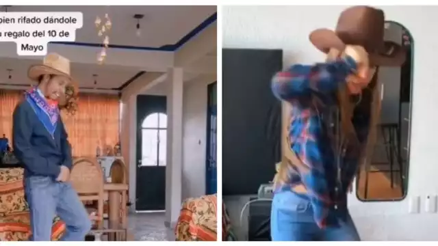 Usuarios de Tik Tok bailan el Ratón Vaquero