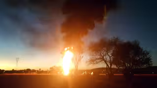 La explosión en Tlahuelilpan fue ocasionada por 
 una toma clandestina de gasolina