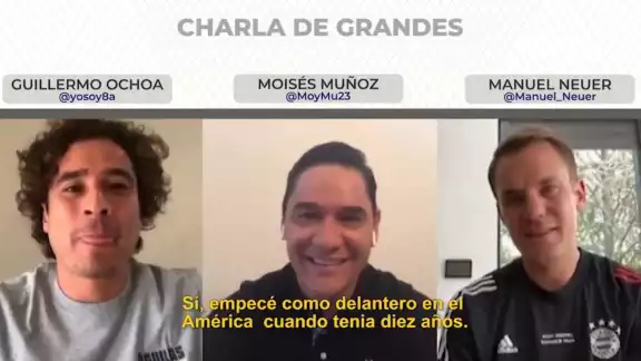América organizó una charla entre los arqueros Ochoa, Muñoz y Neuer (Especial) América organizó una charla entre los arqueros Ochoa, Muñoz y Neuer (Especial)