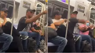 Un hombre golpeó brutalmente a un pasajero y después se peleó con otro.