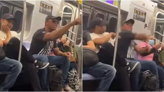 Un hombre golpeó brutalmente a un pasajero y después se peleó con otro.