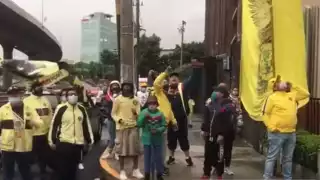 Aficionados se dieron cita para apoyar al club Foto: Captura de video