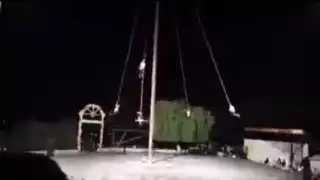 Así fue el accidente de los voladores de Papantla en Puebla