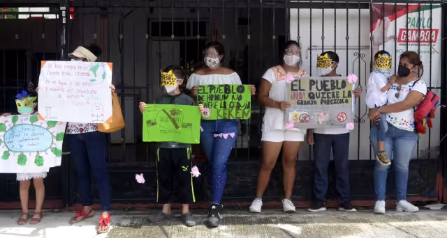 Habitantes de Homún llevan seis meses esperando el resolutivo de un juez donde se especifique sobre la operación de una granja porcícola