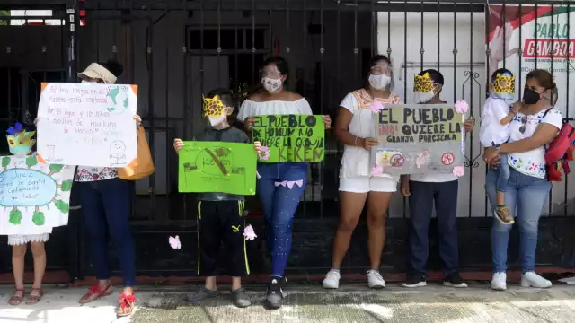 Habitantes de Homún llevan seis meses esperando el resolutivo de un juez donde se especifique sobre la operación de una granja porcícola