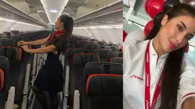 La auxiliar de vuelo que ha "enamorado" a usuarios de redes