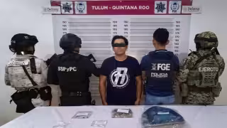 Detienen en flagrancia a un hombre por presunto narcomenudeo en Tulum