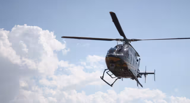 El helicóptero Bell de la SSP Yucatán se encargó del traslado