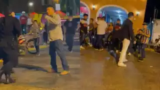 Los uniformados llegaron corriendo al lugar de la riña y nunca preguntaron por el responsable