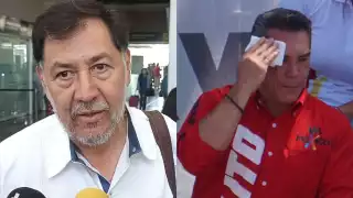 Gerardo Fernández Noroña llegó a Campeche como parte de una gira de trabajo