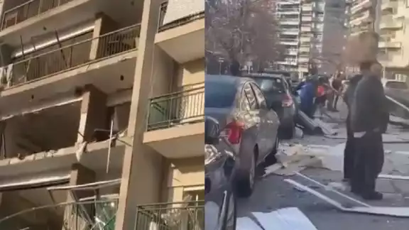 La explosión dejó varios daños en el edificio, así como en otros departamentos aledaños La explosión dejó varios daños en el edificio, así como en otros departamentos aledaños